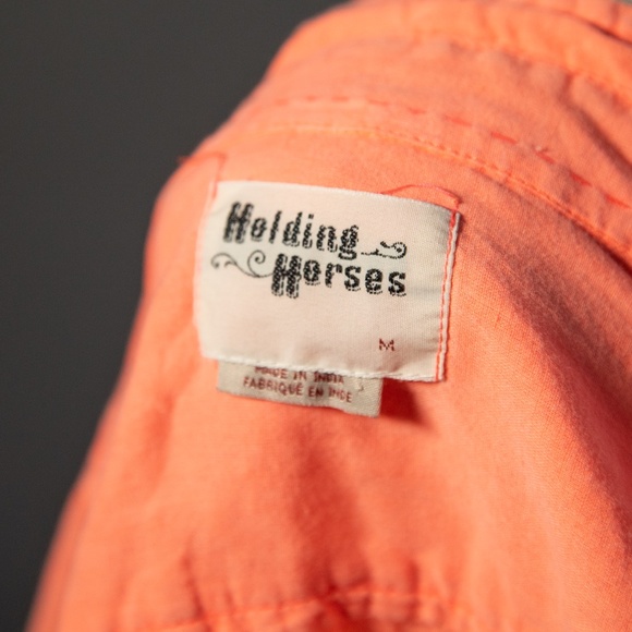HOLDING HORSES BRIGHT ORANGE LONG SLEEVE SHIRT - Picture 5 of 6